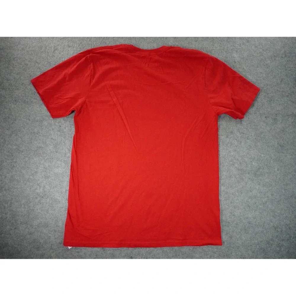 Adidas Shirt‎ Mens Large 76ers Philadelphia Red Short Sleeve Crew Neck